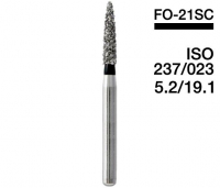 FO-21SC (Mani) Алмазный бор, пламевидный, черный, ISO 297/016