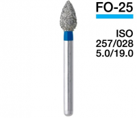 FO-25 (Mani) Алмазный бор, сливка, ISO 257/028