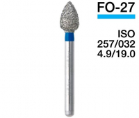 FO-27 (Mani) Алмазный бор, сливка, ISO 257/032