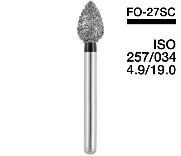 FO-27SC (Mani) Алмазний бор, сливка, чорний, ISO 257/034