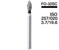 FO-32SC (Mani) Алмазный бор, сливка, черный, ISO 257/020