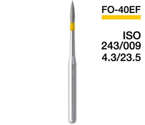 FO-40EF (Mani) Алмазный бор, пламевидный, ISO 243/009
