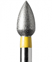 FO-25EF (Mani) Алмазний бор, сливка, жовтий, ISO 257/025