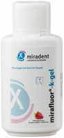 Фторидный гель Miradent Mirafluor k-gel, клубника, для детей, 0.615% (250 мл)