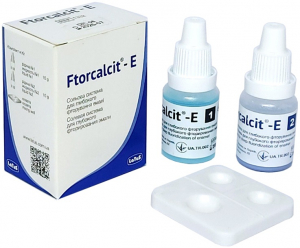 Фторкальцит-E (Ftorcalcit-E, Latus) Солевая система для глубокого фторирования эмали, REF 1332