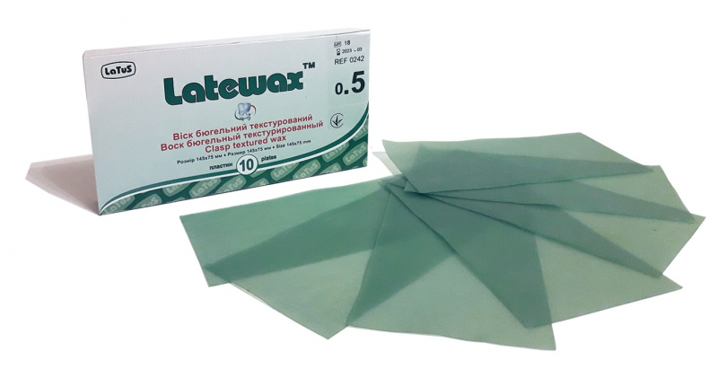 Бюгельный воск (текстурированный) Latus Латевакс (Latewax) 10 пластин