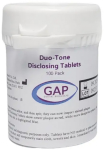 Таблетки жувальні GAP Duo-Tone для виявлення зубного нальоту, 100 шт