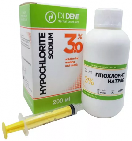 Гіпохлорит натрію DiDent 3% (100 г)