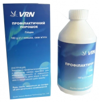 Гліцин, 25 мкм (VRN) Профілактичний порошок для стоматологічного полірування, 160 г, надясновий + підясенний, смак м'яти