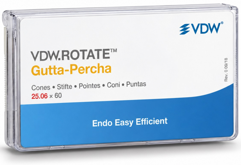 Гутаперчевые штифты VDW ROTATE, конус 06, 60 шт