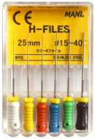 H-File, 25 мм (Mani) Файли ручні, 6 шт (оригінал)
