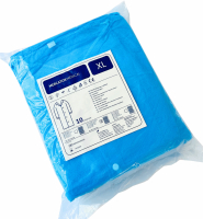 Халат посетителя Mercator Medical ECO (нетканый, на кнопках, лабораторный, 25 гр/м2)