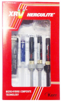 Herculite XRV Mini Kit (Kerr) Микрогибридный пломбировочный материал, набор 3 шприца, 62829