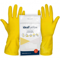 Господарські рукавички Mercator Medical Ideall Cotton Yellow, 12 пар