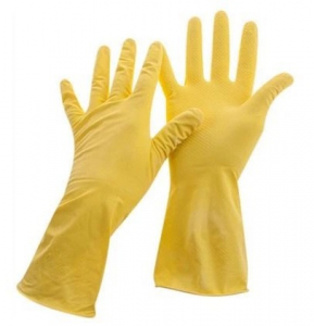Хозяйственные перчатки Mercator Medical Ideall, размер - S (бледно-желтые, 22,8 г, 12 пар)
