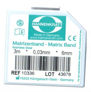 Матрична стрічка металева Hahnenkratt (0,03 х 6 мм) REF.10336