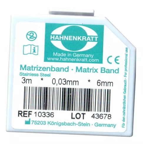 Матрична стрічка металева Hahnenkratt (0,03 х 6 мм) REF.10336