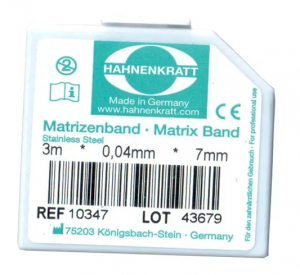Матрична стрічка металева Hahnenkratt (0,04 х 7 мм) REF.10347