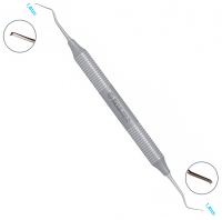 Скалер ручной Osung HSA 12-13 (лопатка, металлическая ручка, двухсторонний, для передних зубов)