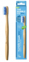 Натуральная бамбуковая спиральная зубная щетка Humble PRO Hexatech, голубая, 890PRO1