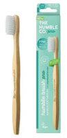 Натуральная бамбуковая зубная щетка Humble PRO MICRO Bristles, белая, 890PRO4