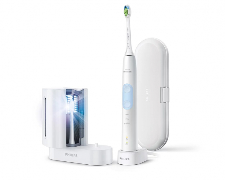 Зубная щетка Philips Protective Clean 5100 White & UV Sanitizer (HX6859/68)