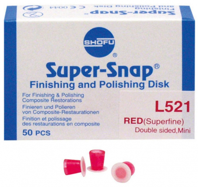 Super-Snap Red mini L521 (Shofu) Полировочные диски, 50 шт