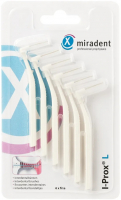 Ручной интердентальный ершик Miradent I-Prox L, белый, 2.5 мм