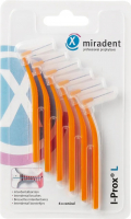 Ручной интердентальный ершик Miradent I-Prox L, оранжевый, 2.5-5 мм