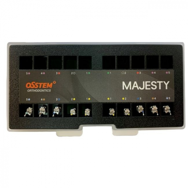 Самолігуючі металеві брекети Osstem MAJESTY SLM ROTH 022, нижня щелепа