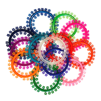 Лігатури еластичні IMD Квітка (асорті кольорів, 25 модулів)