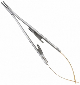 Иглодержатель Dental Studio 1105B, Castroviejo Т/С 14 см, прямой