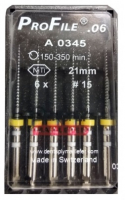 Profile.06 (№15), 21 мм Профайлы Dentsply, оригинал, 6 шт