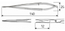 J-22-250 (Surgicon) Мікроножиці Reill, 14 см, прямі