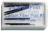 Jen-CarboPost, №1 (Jendental) Штифты углепластиковые, цилиндрические, диаметр - 1 мм, 6 шт