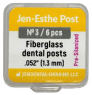Jen-Esthe Post Pre-Silanized, №3, желтый (Jendental) Штифты стекловолоконные, d - 1,3 мм