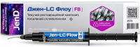Jen-LC Flow FB, шприц 2 г, UB (Jendental) Текучий микрогибридный композит, усиленный стекловолокном