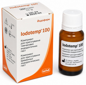 Йодотемп 100 (Iodotemp 100, Latus) Йодоформ, для виготовлення тимчасових паст, 10 г (REF 3331)