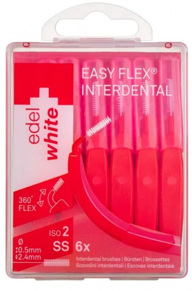 Йоржики Edel+White Easy Flex для міжзубних проміжків SS (0.5-2.4 мм) 7640131973212