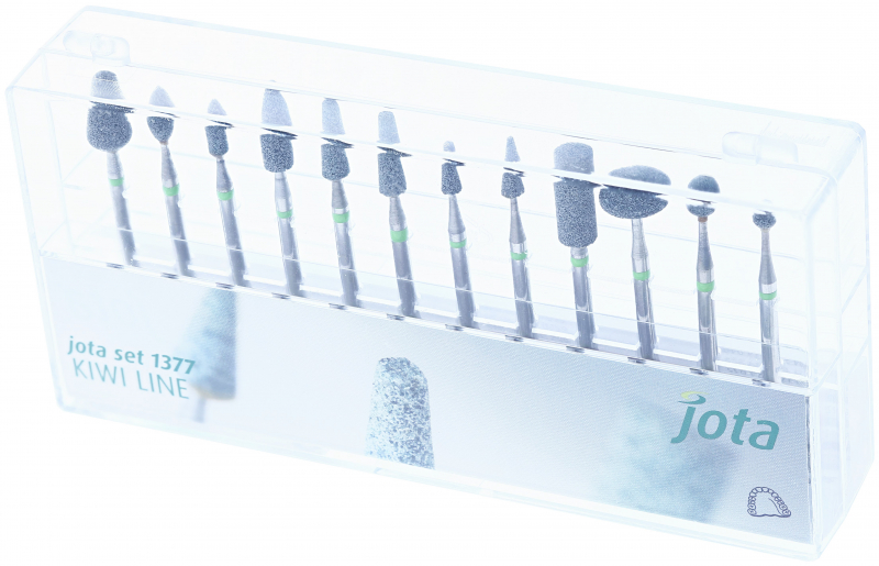 Набор полировальных камней Jota, 1377 KIWI LINE (12 шт)