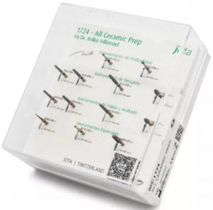 Набір борів Jota 1724, Dr. Milko Villarroel (для препаровки під кераміку, FG, 12 інструментів)