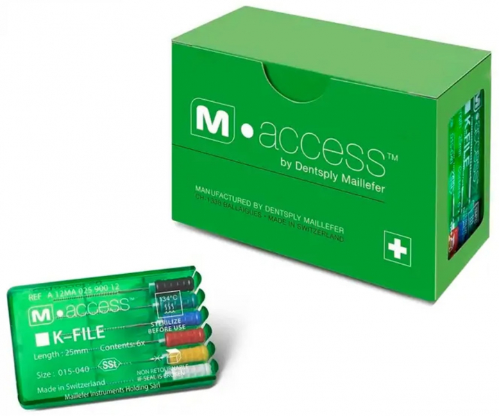 K-File M-Access, 21 мм (Dentsply) Ручні дрильбори, 6 шт (оригінал)