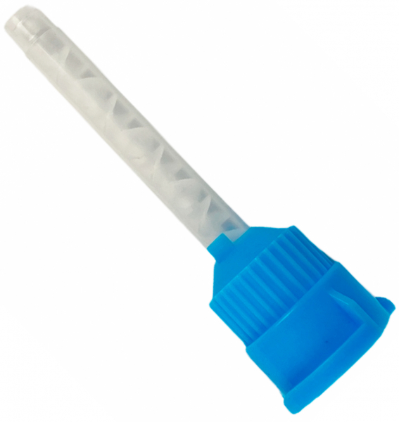 Канюли-насадки №C260 (синие с прозрачным смешивателем - короткие, 10 шт)