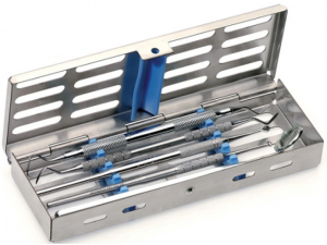 Кассета Nichrominox 18х6 для 5 стоматологических инструментов, 182063