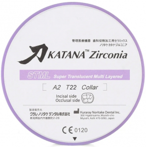 Katana Zirconia STML, 14 мм (Kuraray Noritake) Циркониевый диск, 1 шт