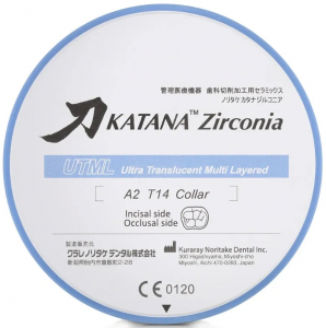 Katana Zirconia UTML, 22 мм (Kuraray Noritake) Циркониевый диск, 1 шт