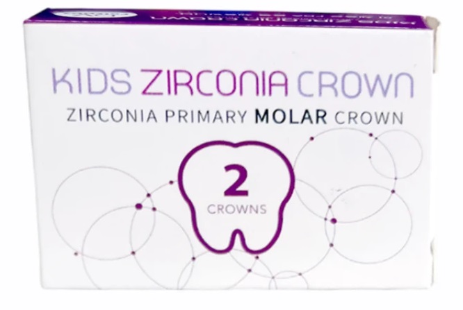Kids Zirconia Crown E-UL (Shinhung) Детские цирконивые коронки, 2 шт