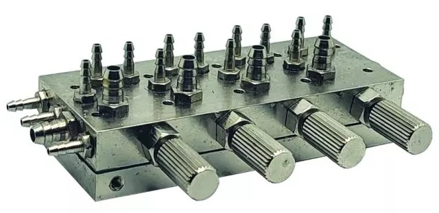 Клапан 4-х канальный мембранный COXO CX193-1