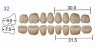 Планка жевательных нижних зубов HUGE Kaili 32ML (8 шт)