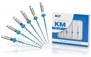 KM blue file .04, 25 мм (NIC) Машинные файлы, 6 шт